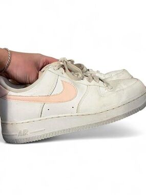 Nike Women’s Air Force 1 Low - Cream with Pale Pink Swoosh